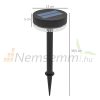 3-piece solar garden lamp that can be inserted into the ground, waterproof outdoor lighting, warm white LED, 10-12 hours of operation, black color
