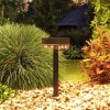 3-piece solar garden lamp that can be inserted into the ground, waterproof outdoor lighting, warm white LED, 10-12 hours of operation, black color