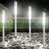 Solar garden lamp that can be inserted into the ground, 4-piece LED solar lamp with twilight sensor