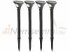 Solar garden lamp that can be inserted into the ground. 4 solar lamps with warm white light and motion sensor