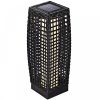 Polirattan solar garden lamp 50 cm high outdoor solar lighting