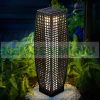 Polirattan solar garden lamp 50 cm high outdoor solar lighting