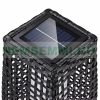 Polirattan solar garden lamp 50 cm high outdoor solar lighting