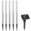 Solar garden lamp that can be inserted into the ground, set of 5 solar lamps