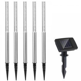   Napelemes kerti rúdlámpa 5 db külön napelemmel Földbe szúrható szolár készlet