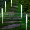 Solar garden lamp that can be inserted into the ground, set of 5 solar lamps
