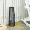 Polirattan solar garden lamp 61 cm high outdoor solar lighting floor lamp with 8 hours lighting time