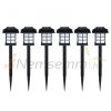 Solar garden lamp that can be inserted into the ground, 6-piece solar lamp set with a cottage look