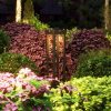 Solar garden lamp, outdoor floor lamp 10 hours of operation, waterproof 12.5x12.5x50 cm, black