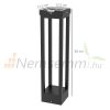 Solar garden lamp, outdoor floor lamp 10 hours of operation, waterproof 12.5x12.5x50 cm, black