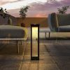 Solar garden lamp, outdoor floor lamp 10 hours of operation, waterproof 12.5x12.5x50 cm, black