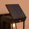 Solar garden wall lamp with motion sensor 14x24x24 cm black outdoor lighting