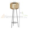 Solar garden lamp outdoor lighting polyrattan lamp solar and USB automatic switching on brown-black