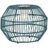 Poly Rattan Solar Garden Light Green Outdoor Solar Lighting Sphere Floor Lamp with 8 Hours Lighting Time
