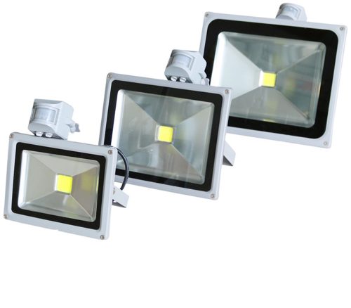 230V 10W motion sensor LED floodlight, AC PIR floodlight warm white