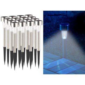   Földbe szúrható Led napelemes lámpa 12 db ösvényvilágítás szürkületérzékelővel napelemes kerti lámpa