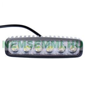 LED fényhíd hosszú fényvető 12V 18W LED fényszóró
