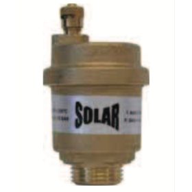   Automata szolár légtelenítő szelep napkollektor rendszerhez tiszta rézből 1/2" menetes csatlakozó