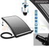 Pool heater solar panel 110x69x14cm pool heater anthracite solar collector solar collector solar heating