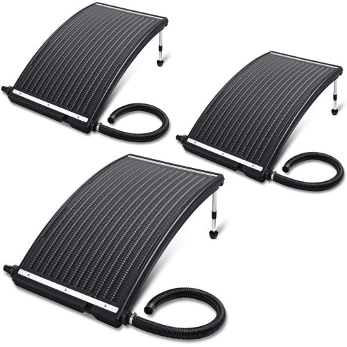 Pool heating solar panel set of 3 110x69x14cm pool heating anthracite solar collector solar collector solar heating