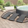 Medence fűtő szolár panel 3 darabos szett 110x65x7cm medencefűtés antracit napkollektor napkollektor solar fűtés