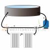 Pool heating solar panel set of 3 110x69x14cm pool heating anthracite solar collector solar collector solar heating