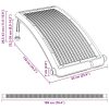Medence fűtő szolár panel 3 darabos szett 110x65x7cm medencefűtés antracit napkollektor napkollektor solar fűtés