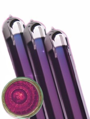 Mini vacuum tube 58x500 mm Three Target coating. (vacuum tube. vacuum tube)