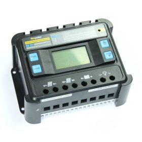 12V 24V 40A Napelem töltésszabályzó vezérlés automatata feszültség felismerés LCD kijelző