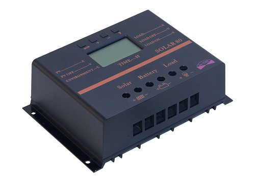 12V 24V 80A Charge controller for solar panel system, photovoltaic, automatic control, voltage recognition LCD display