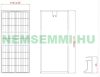 12V 160W Solar panel polycrystalline 1330x670x30 mm