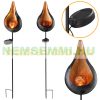 Solar decorative garden lighting in the shape of a drop