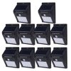 10 pcs solar motion sensor wall lamp 4W 20 SMD LED with built-in battery and motion sensor