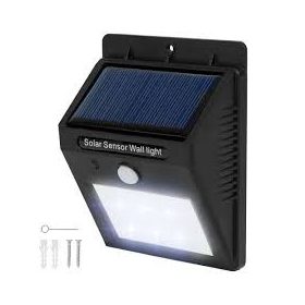   Napelemes mozgásérzékelős fali lámpa 1W 6 SMD LED beépített akkumulátorral mozgásérzékelővel