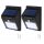 2 db napelemes mozgásérzékelős fali lámpa 4W 12 SMD LED beépített akkumulátorral mozgásérzékelővel