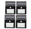 4 db napelemes mozgásérzékelős fali lámpa 4W 20 SMD LED beépített akkumulátorral mozgásérzékelővel