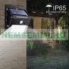 Solar motion sensor wall lamp 4W 12 SMD LED with built-in battery and motion sensor