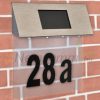 Solar lamp house number stainless outdoor design LED line lighting Waterproof 