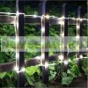 Solar lamp light string led strip 10 meters 100 pcs cold white battery waterproof light rope