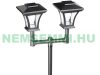 Solar candelabra garden lamp with solar panel 185 cm 2 x 0.18W with built-in battery