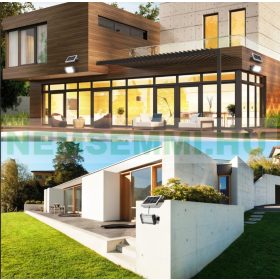 Napelemes LED lámpa 3000 lumen szolár lámpa 300 W hideg fehér fényű bel-és kültérre 19x25,3x10,8 cm