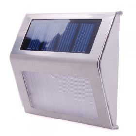   Napelemes fali lámpa kültéri kivitel, lapos forma, rozsdamentes acél LED világítás. Vízálló és madármentes kivitel