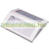 Solar wall lamp outdoor design, flat shape, stainless steel LED lighting. Waterproof and bird-proof design