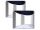 Solar wall lamp, outdoor design, 2 pieces of stainless steel LED lighting