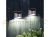 Solar wall lamp, outdoor design, 4 pieces of stainless steel LED lighting
