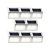 Napelemes fali lámpa kültéri kivitel 8 darab lapos forma, rozsdamentes acél LED világítás