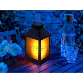   Lángutánzó napelemes Függő vagy asztalra állítható kerti lámpa lángeffektussal 32 LED 30 lm  lángforma, beépített akkumulátorral