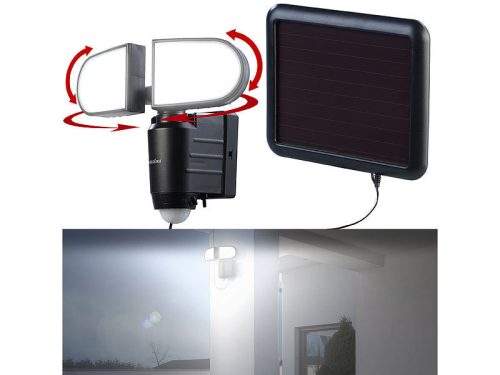 Solar LED outdoor reflector 1W 500 lm IP44 solar lamp with PIR motion sensor 
