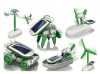 Solar panel model game 6 in 1. The solar model can be assembled from a kit, e.g. car, or airplane, pinwheel, robot dog, small boat... 