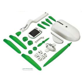   Napelem makett játék 6 az 1-ben. A napelemes modell készletből összerakható pl. autó, vagy repülőgép, szélkerék, robotkutya, kishajó... 